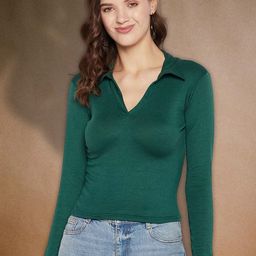 Moda Rapido Ribbed Layered Crop Top-picture-21
