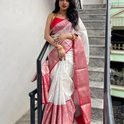 bigben textile Ethnic Motifs Woven Design Zari Banarasi Saree-picture-25