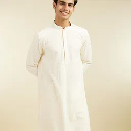 Diwas by Manyavar Men Embroidered Sequinned Kurta-image-7