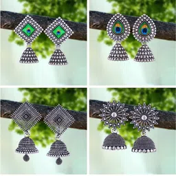 DIVASTRI Silver-Plated Alloy Earrings-image-42