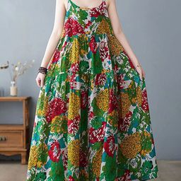 DMPRSN ATTIRE Women Floral Printed Fit & Flare Maxi Dress-image-85