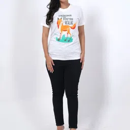 RANGRIWAZ Women Graphic Printed Round Neck Cotton T-shirt-picture-39