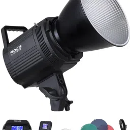 Prolite LiteMax Gold 150W Bi-Color COB LED Video Light, RGBWW Filters, Diffuser & Remote 15500 lx Camera LED Light-7