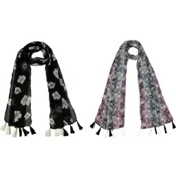 StoleVilla Floral Chiffon Stoles-picture-28