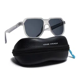 Voyage Unisex Square Sunglasses with Polarised and UV Protected Lens-17