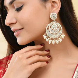 Anouk Gold Plated Circular Chandbalis image 2