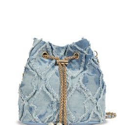 StyleCast x Revolte Textured PU Bowling Sling Bag with Fringed-14