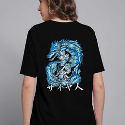 PVC RAIMENTS Women Black Printed Lounge Tshirts-picture-27