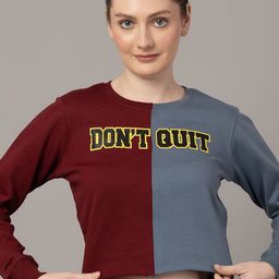 HRX by Hrithik Roshan Women Crop Pullover Sweatshirt-image-4