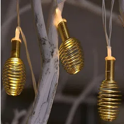 KAVYARA White LED Metal Fancy String Lights image 3