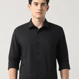 Arrow Men Classic Fit Spread Collar Textured Cotton Formal Shirt-picture-37