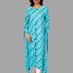HANDICRAFT PALACE Geometric Printed A-Line Kurta-picture-20