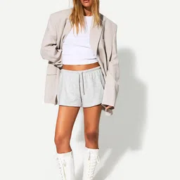 Bershka Women Mid-Rise Regular Fit Cotton Shorts-picture-40