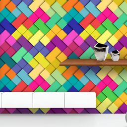 ArtzFolio Yellow & Pink Printed UV Resistant Wallpaper-image-17