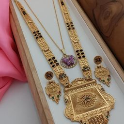 niva fashion Gold-Plated Brass Jewellery Set-image-64