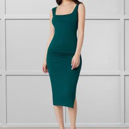 Areca Designer Bodycon Midi Dress-image-10
