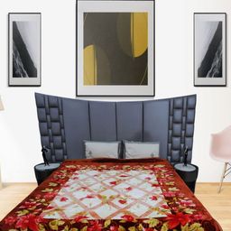 Rian Floral Printed Mink AC Room 450 GSM Double Bed Blanket-picture-8