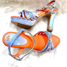 Insolito22 Embellished Block Pumps with Bows image 5