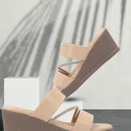 Colo Women Embellished Wedge Heel Open Toe Sandals-18