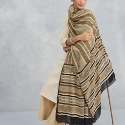 Fabindia Ethnic Motifs Printed Dupatta-picture-16