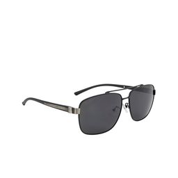 Ted Smith Unisex Grey Lens & Black Aviator Sunglasses with Polarised and UV Protected Lens image 3