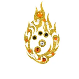 Comet Busters Stones Studded Glitter Temporary Body Jewel Tattoo-image-45