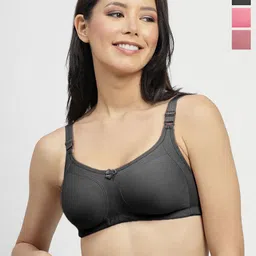 SHYAM SONS FLAIR Women Pack of 3 Full Coverage Non Padded Bra-picture-48