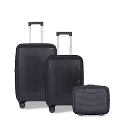 Polo Class Unisex Set Of 2 Hard Sided Suitcase Trolley Bag With Vanity-10