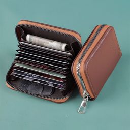 WATCHSTAR Men Zip Detail Leather Zip Around Wallet-picture-35
