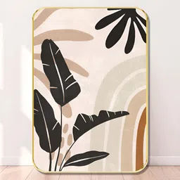 Livin'luxe Beige & Black Floral And Botanical Wooden Wall Art-picture-31