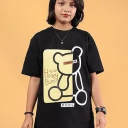 WEARDUDS Kids Printed Pure Cotton T-shirt-36