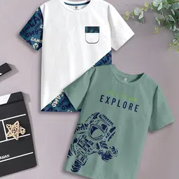 CODEZ Boys 2 Pure Cotton T-shirt-image-46