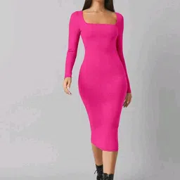 TRENDY ERA Women Bodycon Midi Dress-picture-40