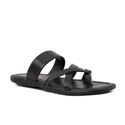 Khadims Men Solid Round Toe Slip-On Comfort Sandals-picture-24