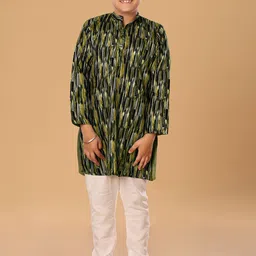 The Mini Trunk Boys Abstract Printed Kurta with Pyjama-13
