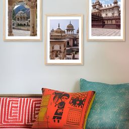 Kotart White & Brown 3 Pieces Wooden Wall Arts-picture-12