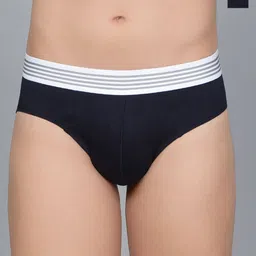 Mast & Harbour Men Pack Of 2 Ultra-Soft & Breathable Basic Briefs -MnH_001_BRF_NVY/GW/_2PC-picture-27