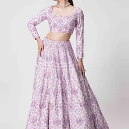 The Front Row Embellished Sequinned Ready to Wear Lehenga & Blouse With Dupatta image 3