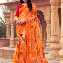 DIVASTRI Poly Chiffon Saree-picture-49