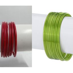 1ST TIME Set Of 18 Red Alloy Bangles-picture-7