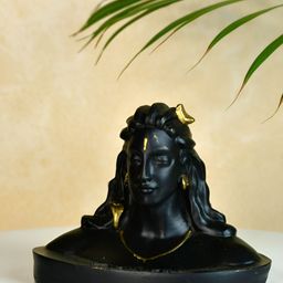 SOWPEACE Black Adiyogi Mini Showpieces-image-38