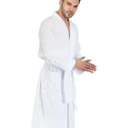 RANGOLI Noble Pure Cotton 400 GSM Bath Robe-image-38
