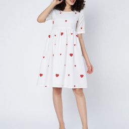 9rasa Print Fit & Flare Dress-image-44