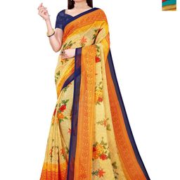 Moda Rapido Floral Pure Georgette Saree-image-88