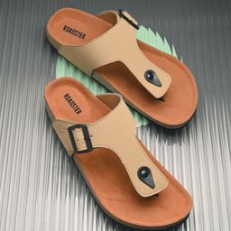 The Roadster Lifestyle Co. Men Beige Lightweight Comfort Sandals-image-12
