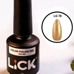 LICK UV/LED Long Lasting Gel Nail Polish - 15 ml - Glitter - LG 78-19