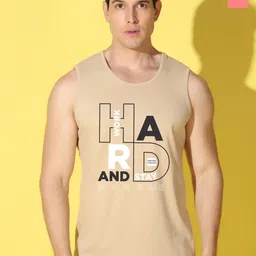 WOOSTRO Pack Of 2 Printed Pure Combed Cotton Gym VestsVWS26(HARD RUST)(MORE PEACH)-image-29