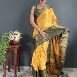 AMRUTKALA SAREES Woven Design Zari Banarasi Saree-image-87