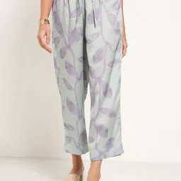 RANGMANCH BY PANTALOONS Women Printed Straight Fit Trousers-picture-38