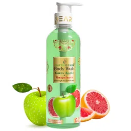 Earthgenix Green Apple & Grape Fruit Body Wash With Free Loofah- 300 ml-7